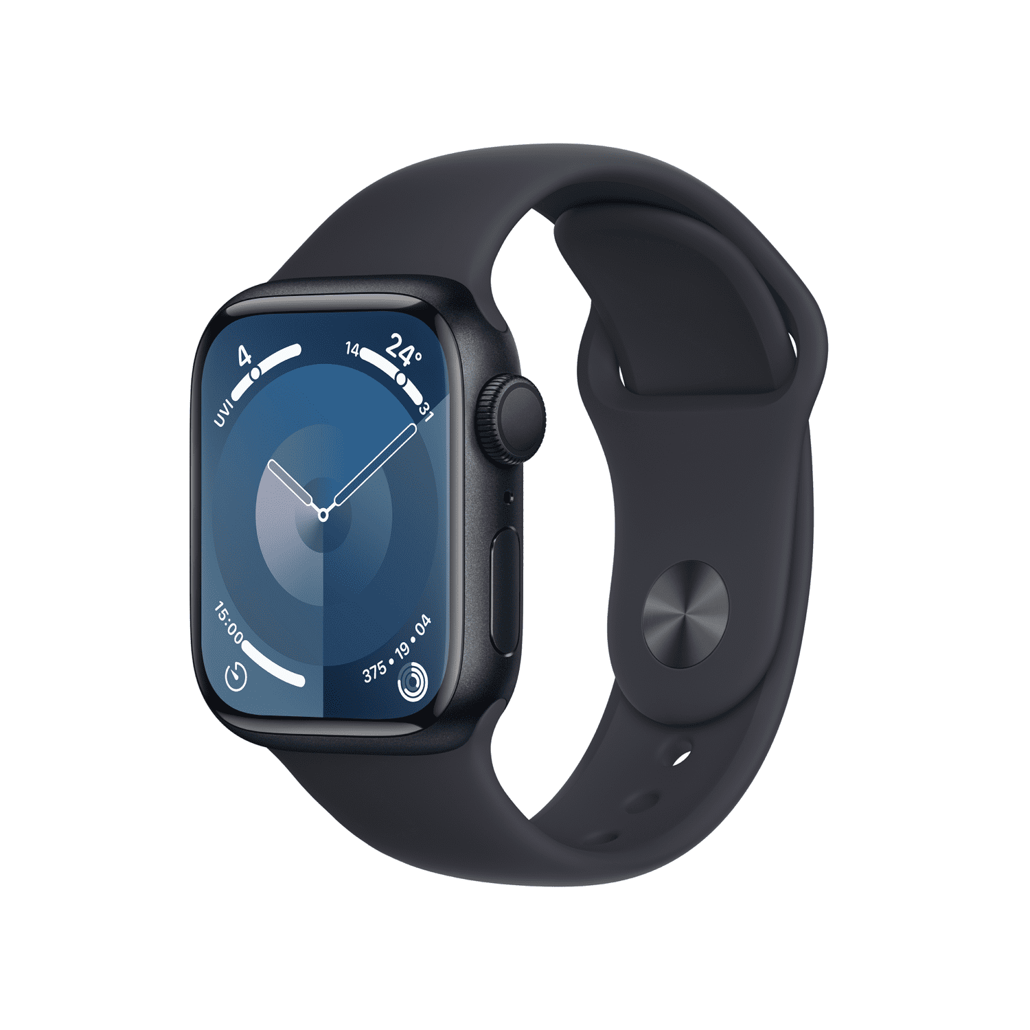 Apple Watch Series 9 GPS +Cellular 45mm Midnight Aluminium Case with Midnight Sport Band- M/L