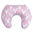 thumbnail image 1 of Ergonomic Pink Nursing Pillow with Moose Antler Pattern, #1pcs035fp, 1 of 2