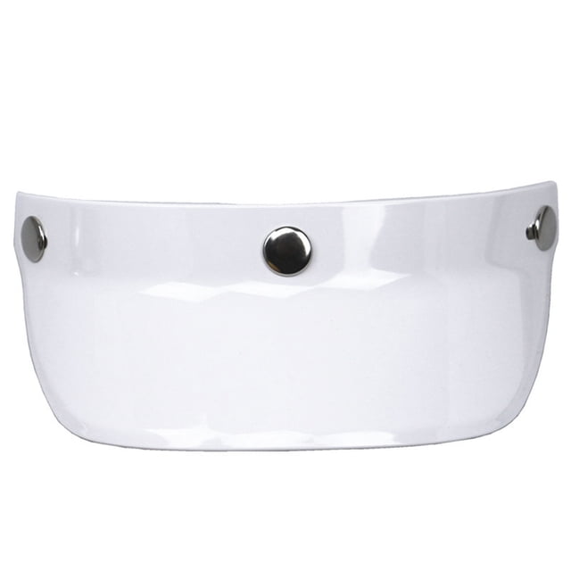 Universal 3 Snap-Button Visor Flip Up Wind Shield for Open Face Motorcycle Helmet
