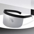 thumbnail image 2 of Baohd Grande Visière Coupe-Vent Demi-Visage Protection Anti-UV Miroir Lunettes de Soleil Rétro Protecteur, 2 of 6