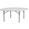 thumbnail image 1 of 72'' Round Granite White Plastic Folding Table, 1 of 7
