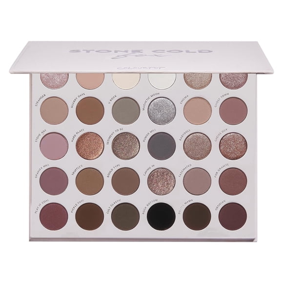 ColourPop Palette de Fards à Paupières Stone Cold Fox - Palette de Maquillage pour les Yeux 30 Pan Cool Tone avec Finitions Mates et Métalliques - Formule Longue Tenue à Haute Pigmentation