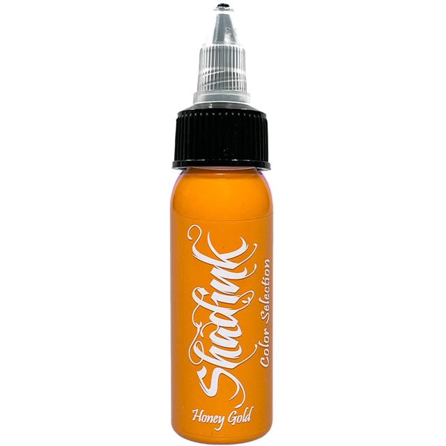 Shadink Honey Gold Tattoo Ink Professional Tattooing Inks for Color Portrait, Black & Gray Style