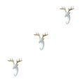 thumbnail image 4 of Wweixi Coat Hooks Easy To Install And Wide Application For Added In Daily Life White gold (deer) 3Set, 4 of 6