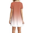 thumbnail image 4 of TJAZFJPA Robe de Bal Robe Femmes Femmes Été Robes Décontractées Manches Courtes Robes d'Été Décontractées Robes T-Shirt Jupes de Plage Robes Mini Robe Vert Foncé Robes d'Été, 4 of 5