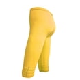thumbnail image 1 of Cinvoph Womens Capris Ruffle Yoga Pants Tummy Control Workout Running Joggers Leggings, 1 of 4