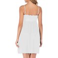 thumbnail image 5 of Timegard Robe de Nuit pour Femmes en Dentelle Col en V Nœud Papillon Ample Froncée Ajustée Pyjama, 5 of 5