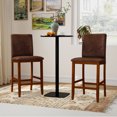 thumbnail image 2 of Gymax 26 Inch Counter Barstools Set of 2 w/Upholstered Seat & Backrest for Dining Room, 2 of 8