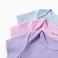 thumbnail image 3 of PatPat Baby's Cotton Solid Mint Colorful Short-sleeve Bodysuit, 3 of 5
