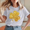 thumbnail image 1 of Meichang Chandails Chanceux pour Femmes T-Shirts St Patrick's Day T-Shirts Graphiques Trèfle T-Shirts de Fête Col Rond Hauts Irlandais Porte-Bonheur T-Shirts Décontractés à Manches Courtes Liquidation de Printemps, 1 of 7