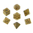 thumbnail image 2 of lionlar 7 Pcs dés en Acrylique Antique Polyédrique RPG Jouets de Jeu de Rôle Jaune, 2 of 8