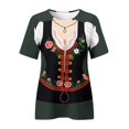 thumbnail image 3 of Kcodviy Femmes T-Shirts Confortables Imprimés T-Shirts pour Femmes Col Rond Manches Courtes Manches Longues Superposition Hauts pour Femmes T-Shirts Hauts Tunique Blouse, 3 of 4