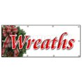 thumbnail image 1 of SignMission B-96 Wreath 36 x 96 in. Wreath Banner Sign - Wreath Banner Christmas Trees, 1 of 1