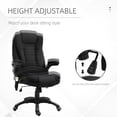 thumbnail image 4 of Vinsetto Massage Office Chair with 6-Point Vibration, Black, 4 of 10