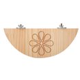 thumbnail image 1 of Wood Pets Hamster Mice Chinchilla Cage Toy Stand Platform Springboard Pedal (Flower Semicircle), 1 of 11