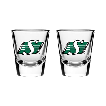 The Sports Vault Ensemble 2 Verre À Liqueure Saskatchewan Roughriders