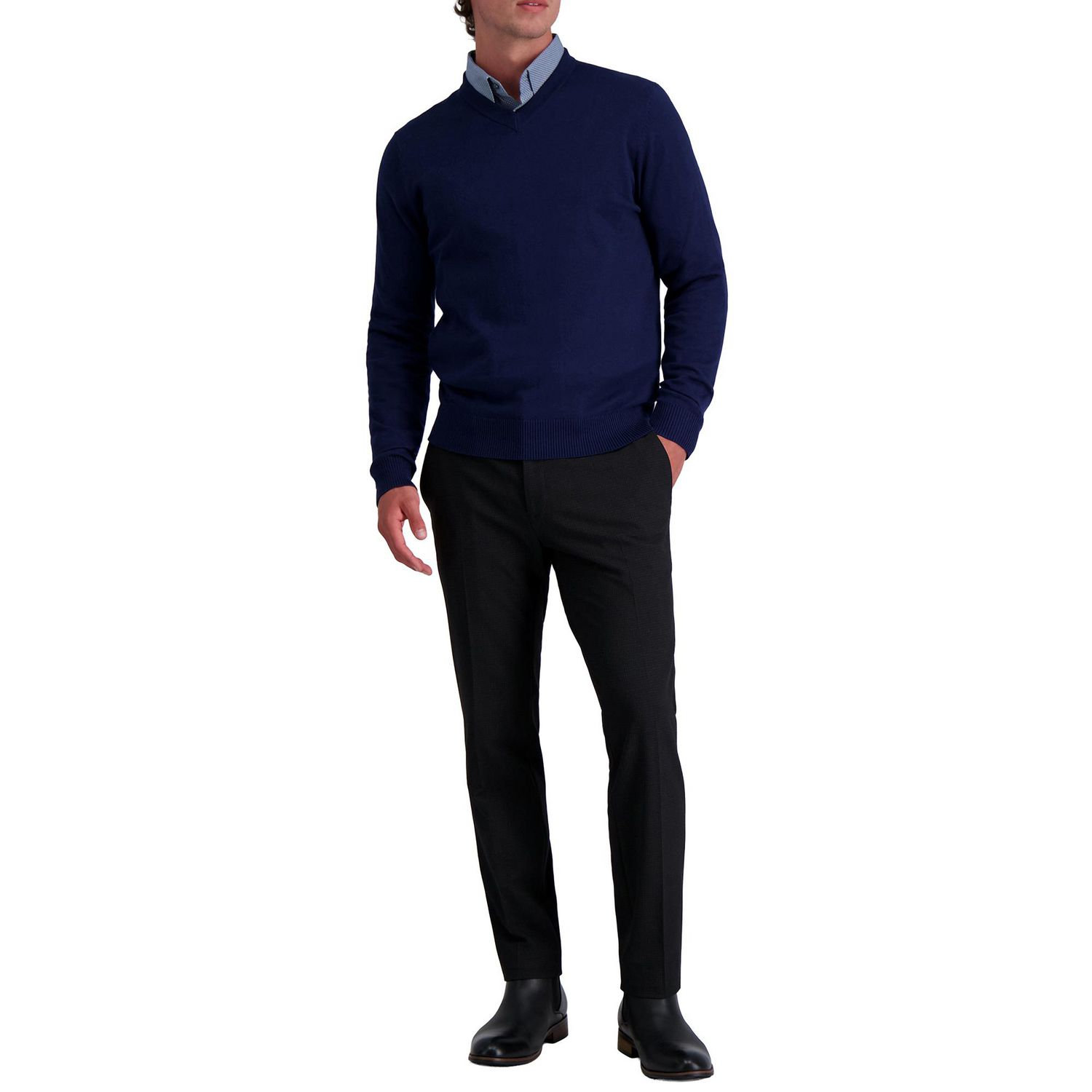 Haggar® chandail à col en V pour hommes