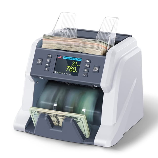 Riabo Technology BC-40 Compteur de Billets à Pièces Mixtes Multi-Devises