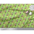thumbnail image 3 of Soimoi Polyester Crepe Fabric Floral,Chick & Cock Cartoon Decor Fabric Printed Yard 42 Inch Wide, 3 of 3