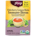 Yogi Tea - Elderberry Lemon Balm Immune &amp; Stress, 16 Bags, 1.1 oz