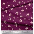 thumbnail image 3 of Soimoi Poly Georgette Fabric Leaves & Magnolia Floral Decor Fabric Printed Yard 52 Inch Wide, 3 of 5