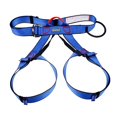 thumbnail image 4 of Heavy Duty Climbing Harness Half Body Belt Fall Equipment Adjustable Waist Hip for Mountainee Caving Rappelling - Blue, 4 of 10
