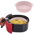 thumbnail image 1 of Xihbxyly Air Fryer Liners 8.5 Inch Food Grade Silicone Air Fryer Liners High Temperature Resistant and Easy to Clean Air Fryer Liners Reusable Suitable for Air Fryer Ovens, 1 of 4