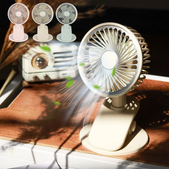 Sentmoon Desk Fan Small Fan Small Fan Clipable Desktop Small Fan USB Rechargeable Desktop Clip Type Small Fan Portable Fans Quiet Personal Fan for Office