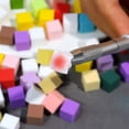 thumbnail image 3 of Mini Sponge Block Easy Glue Removal Colorful Makeup Blending Tool Sponge Block Women Beauty Accessories, 3 of 8
