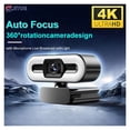 thumbnail image 3 of Portable Full HD 1080P 2K 4K Webcam PC Laptop Auto Focus Webcam Live Streaming Flexible With Microphone Live Broadcast WithLight ,Easy to Operate, 3 of 6
