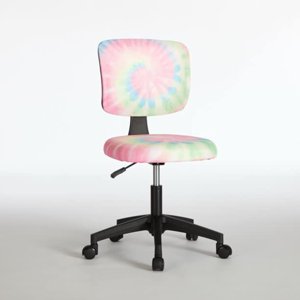 Urban Lifestyle chaise de bureau pivotante rose Tie Dye, arc-en-ciel