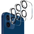 thumbnail image 1 of 3 Pack Camera Lens Protector for iPhone 12, 9H Hardness Tempered Glass, Ultra HD, Anti-Scratch, Case Friendly [Does not Affect Night Shots], 1 of 7