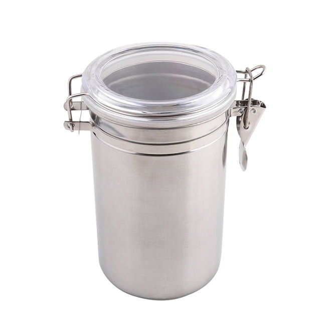 Storage Containers Kitchen Canister Set with Clear Acrylic Lids Clamp Airtight Durable Stackable Food Storage for Kitchen Counter Pantry Tea Coffee Flour Rice Pa