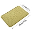 thumbnail image 2 of Yhmxh Bathroom Rugs 1pc Memory Foam Bath Rug Embossed Bathroom Mat Water Absorbent And Washable Bath Rugs, Non-Slip, Thick, Soft And Comfortable Carpet For Show Living Room Rug Bath Mat, 2 of 5