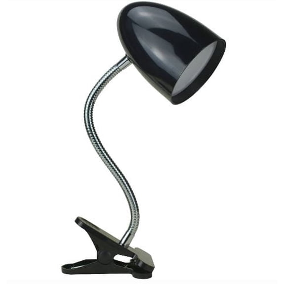 Mainstays Modern LED Clip Lamp, Black Plastic