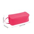 thumbnail image 3 of Fridja Travel Shoe Bag, Transparent Waterproof Washable Reusable Sturdy Shoe Storage Pouch for Travel and Daily Use, Travel Suitcase Shoe Organizer, Hot Pink, 3 of 6