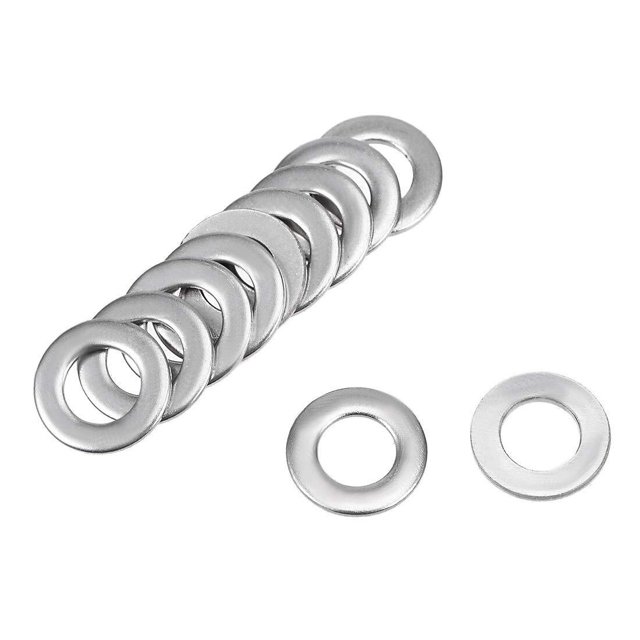 Pièces Laveuse, Écrous de Matériel, Laveuses, 50 Pcs Laveuse Plate en Acier Inoxydable 304 pour Vis Boulon