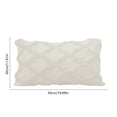 thumbnail image 3 of Fwttom Fuzzy Striped Throw Pillow Case, Sc&inavia-Style Fluff Long Striped Pillowcase Geometric Winter Cushion Cover Sofa Backrest Cover, 3 of 6
