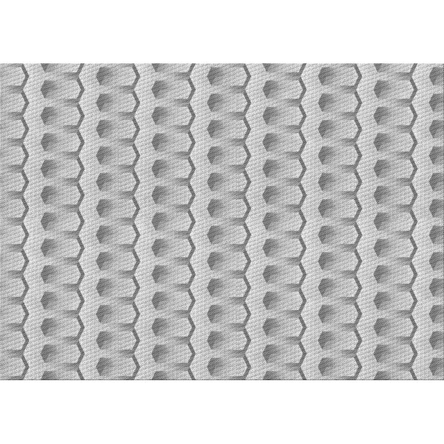 Ahgly Company Machine Washable Indoor Rectangle Transitional Gunmetal Gray Area Rugs, 2' x 3'