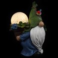 thumbnail image 2 of 1Pc Garden Gnome Statue with Solar Light Luminous Lawn Light Decor Resin Craft, 2 of 8