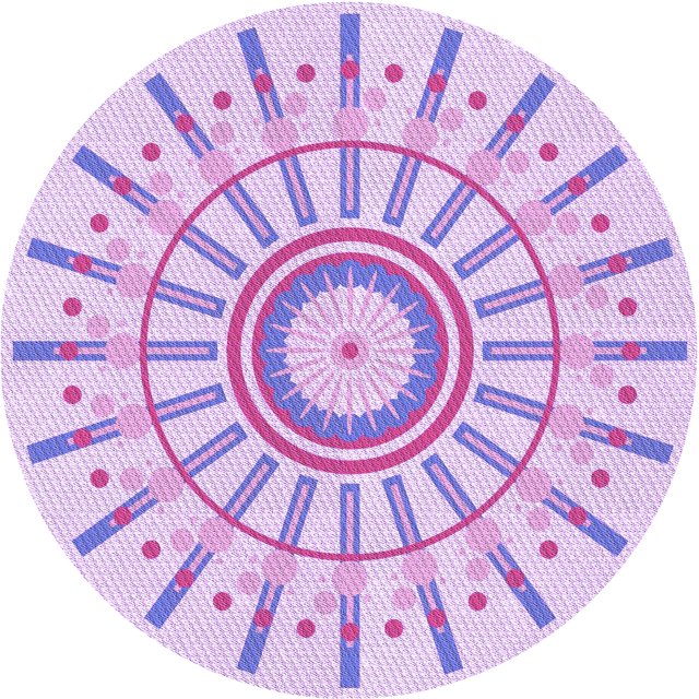 Ahgly Company Tapis Rond Lavable en Machine Intérieur Transitionnel Violet, 5 Pieds Rond