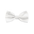 thumbnail image 1 of INSPIRE CHIC Men's Grids Patterned Solid Color Adjustable Pre-tied Bow Tie White, 1 of 4