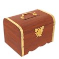 thumbnail image 4 of Miangastore Porte-Monnaie Vintage en Bois Rectangulaire 1Pcs 6.9X5.2In, 4 of 9