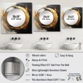 thumbnail image 4 of Designart "Harmony Of Yin And Yang Transcendent Gold And Black" Abstract Painting Square Mirror Wall Decor Modern - Large Gold Square Bathroom Mirror - Square Printed Wall Mirror Art, 4 of 5