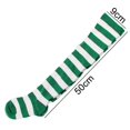 thumbnail image 4 of Stockings Color Block Striped Women Over The Knee Thigh High Socks for Christmas, 4 of 11