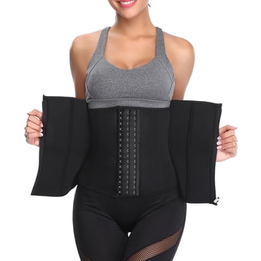 RKSTN Gaine Amincissante pour Femmes Grande Taille Sauna Entraînement Ceinture à Fermeture Éclair Serre-Taille Ceinture Tailleuse