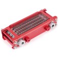 thumbnail image 2 of Oil Cooler Radiator, Aluminium Alloy Engine Oil Cooler Motorcycle Oil Cooler Radiator  For 100-250CC Off-Road Vehicle 85x200x45mm, 2 of 8