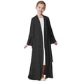 thumbnail image 1 of Liyamei Kids Muslim Chiffon Abaya For Girls Open Front Cardigan Dress Robe,5-6 Years, 1 of 3
