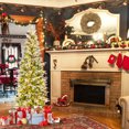 thumbnail image 2 of Gymax 6 FT Pre-Lit Artificial Christmas Tree Snow Flocked Hinged Xmas Tree, 2 of 10