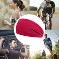 thumbnail image 3 of Hommes Femmes Bandage de Cheveux Absorbant la Sueur pour le Jogging Basket-Ball en Cours d'Exécution (Rouge), 3 of 4